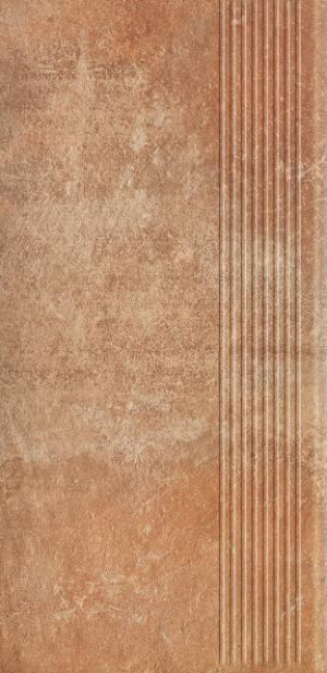Paradyż Scandiano Rosso Stopnica Prosta 30x60 G1