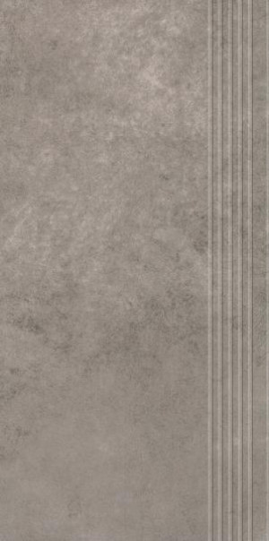 Paradyż Magnetik Grafit Stopnica Prosta Nacinana Polpoler 29,8x59,8 G1