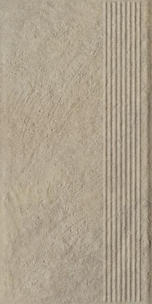 Paradyż Eremite Crema Stopnica Prosta Struktura Mat 30,0x60,0 G1