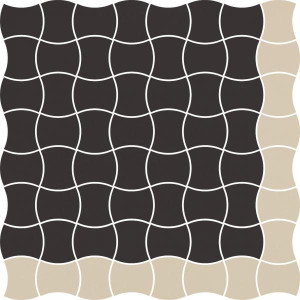Paradyż Modernizm Nero Mozaika Prasowana K.3,6x4,4 Mix A 30,86x30,86 G1