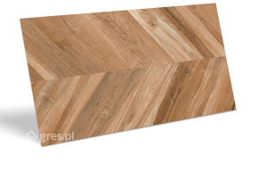 Gres drewnopodobny płytki drewniane CHEVRON BROWN 60X120 (1,44) MAT Prime Ceramics PD-LI-CH-0001