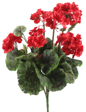 Sztuczny bukiet Pelargonii. Ozdoba do wnętrz, na balkon lub taras