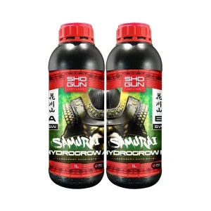 Shogun Fertilisers Samurai Hydro Grow 2x5L Soft Water (A&B) - odżywka bazowa na wzrost do hydroponiki