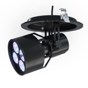 Zestaw do sufitów podwieszanych VERTICANA® Żarówka LED + Ceiling Holder | CZARNY | soczewka 25°
