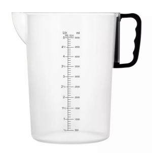 GALAXYFARM Miarka ze skalą do produktów sypkich i płynnych Gustav 5000ml / 5l