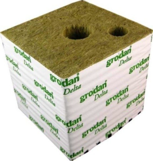 GRODAN KOSTKA z wełny mineralnej 15X15X14,2CM Ø 40 I 25MM