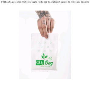CO2 Bag XL generator dwutlenku węgla - torba generująca co2 dla większych upraw, do 4 miesięcy działania