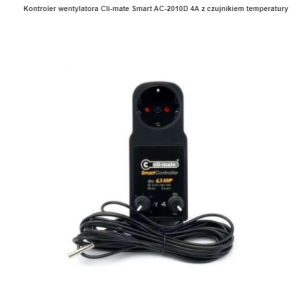 Kontroler wentylatora Cli-mate Smart AC-2010D 4A z czujnikiem temperatury