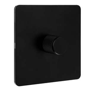 VERTICANA® WALL DIMMER 1-WAY BLACK - czarny ściemniacz ścienny, pojedynczy