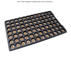 JIFFY Taca z krążkami torfowymi 60x 41mm, 52x31x2cm