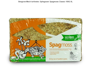 Besgrow Mech torfowiec Sphagnum Spagmoss Classic 100G 8L