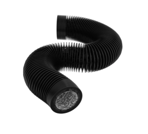 CROCO Duct 125mm 2m - czarny przewód wentylacyjny 4-warstwowy nieprzepuszczający światła