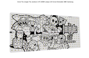 Grow The Jungle The Jackson LITE 200W Lampa LED Grow Dimmable SMD Samsung /60x100, 80x40, 80x50, 100x50, 120x60