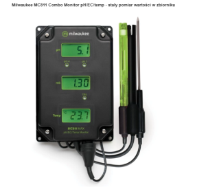 Milwaukee MC811 Combo Monitor pH/EC/temp - stały pomiar wartości w zbiorniku