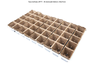 Taca torfowa JIFFY - 45 doniczek 6x6cm | 55x31cm