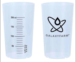 GALAXYFARM Miarka plastikowa 200ml z podziałką