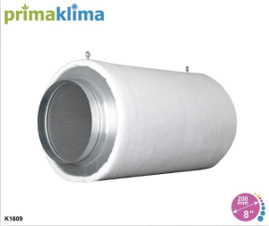 PRIMA KLIMA Filtr węglowy Ø 200 mm | CTC 55 | 810-1090 m³/h | Profesjonalny filtr powietrza z wymiennym wkładem