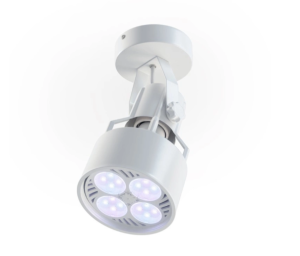 Natynkowy Zestaw VERTICANA® Żarówka LED + Wall Holder | BIAŁY | soczewka 80°