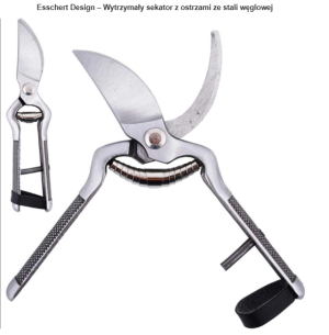 Esschert Design – sekator ze stali węglowej 19 cm | Precyzyjne cięcie roślin