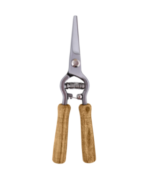 Esschert Design – nożyce do przycinania kwiatów ze stali węglowej | Jesionowe uchwyty 21,4 cm