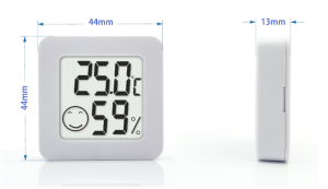 Termohigrometr cyfrowy z wyświetlaczem LCD – pomiar temperatury i wilgotności | do growboxa TH035, stacja pogody