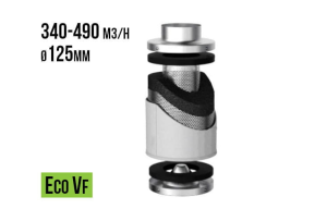 FILTR WĘGLOWY VF-ECO, fi125mm, 340-490m3/h, h40cm, 3,7kg
