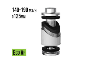 FILTR WĘGLOWY VF-ECO, fi125mm, 140-190m3/h, h15cm, 1,6kg