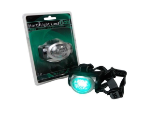 Latarka czołowa 8 LED HortiLight do obserwacji roślin w nocy