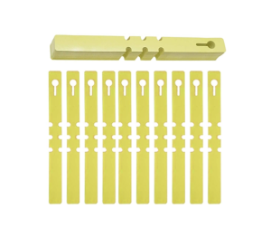 Herbgarden Plant Wrap Tags Yellow - samozaciskowe etykiety na rośliny 2x21cm | 100szt