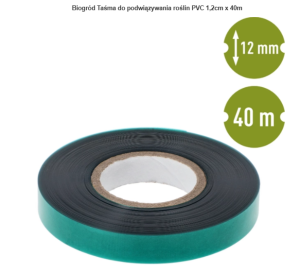 Biogród Taśma do podwiązywania roślin PVC 1,2cm x 40m