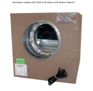 AIRFAN WENTYLATOR RADIALNY SOFT-BOX 550 M3/H fi 160