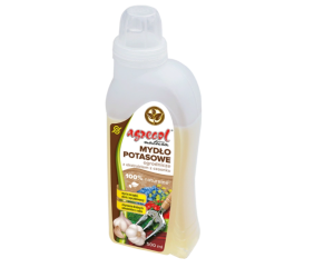 Agrecol Mydło potasowe czosnkowe 500ml – do mycia narzędzi ogrodowych, pojemników, skrzynek, donic oraz powierzchni roślin