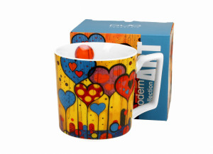 Kubek porcelanowy MODERN - HEARTS