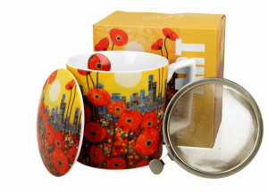 Kubek z zaparzaczem MODERN - POPPIES