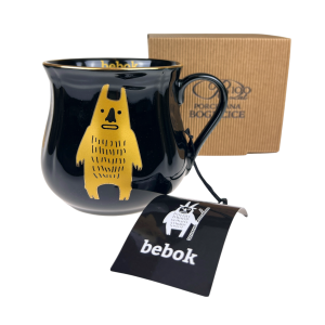 Szolka Kubek porcelanowy BEBOK Gold czarny Bogucice 500 ml