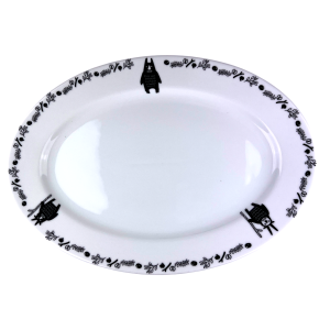 Półmisek owalny porcelanowy 36 cm BEBOK Bogucice