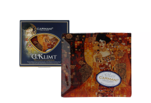 Carmani Talerz dekoracyjny - G. Klimt, Adela 13x13cm