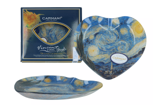 CARMANI Talerz dekoracyjny serce - V. van Gogh, Gwiaździsta Noc