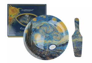 CARMANI Talerz dekoracyjny z łopatką - V. van Gogh, Gwiaździsta Noc