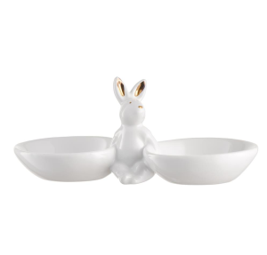 Villa Italia Zajączek wielkanocny z miseczkami 23 cm BUNNY