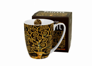 Duo Kubek classic TREE OF LIFE Brown inspired by Gustav Klimt