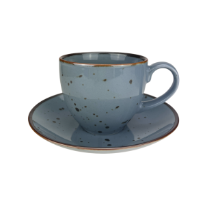 Alumina Bogucice Cottage Jeans Filiżanka ze spodkiem 300 ml