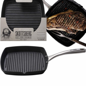 SKOTTSBERG Patelnia grilowa żeliwna 28 cm CAST IRON K2