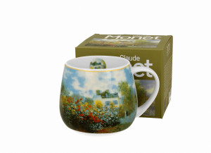Duo Kubek porcelanowy baryłka The Garden at Argenteuil - C. Monet
