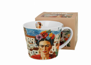 Duo Kubek porcelanowy prosty Mexican Art - Red