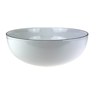 Salaterka porcelanowa 23 cm Base Black Bogucice