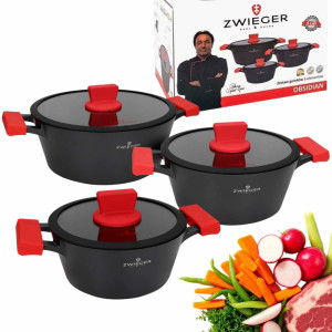 Zwieger zestaw garnków OBSIDIAN 6 elementów