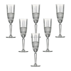 Zestaw Kieliszków do szampana 6 sztuk 180 ml RCR BRILLANTE