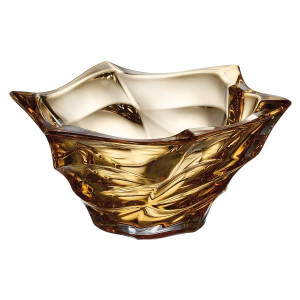 Kryształowa Misa 330 mm FLAMENCO AMBER