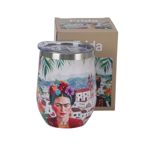 Kubek termiczny ze stali nierdzewnej DUO ART GALERY MEXICAN ART 330 ml